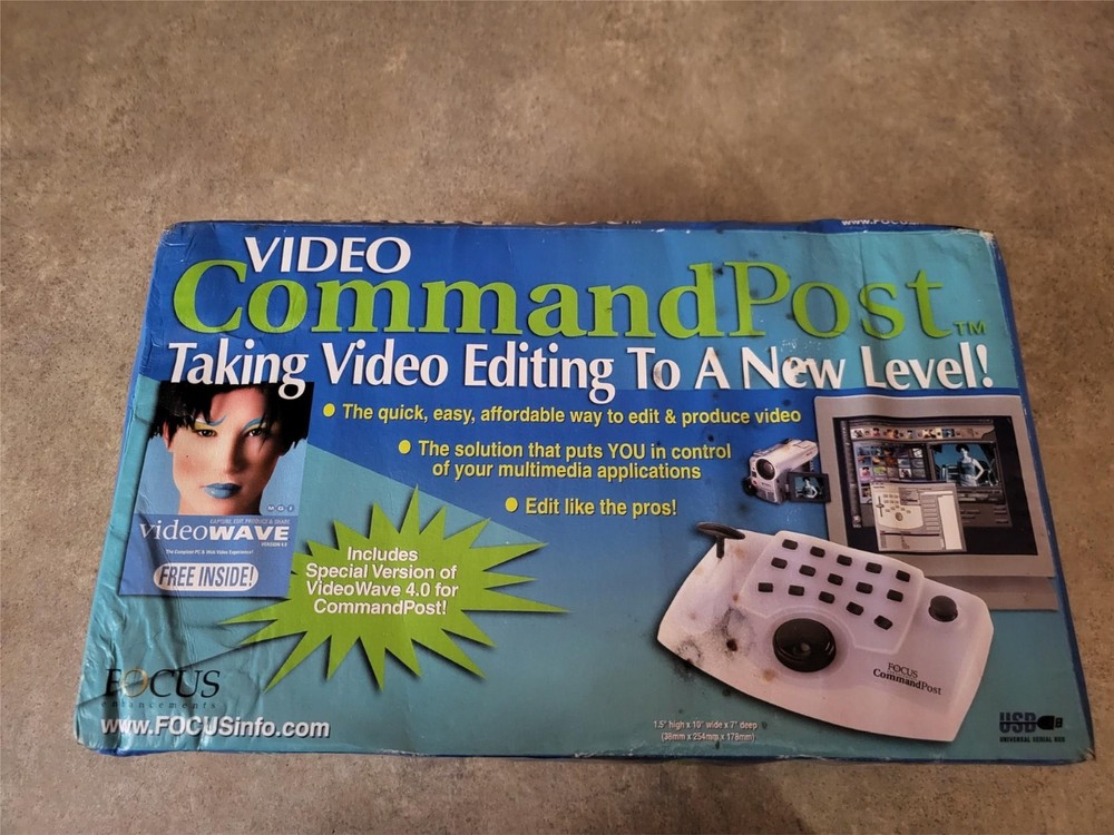 FOCUS COMMAND POST CP1 CP-1 MEDIA CONTROLLER W/ USB CONNECTOR CABLE HT-39