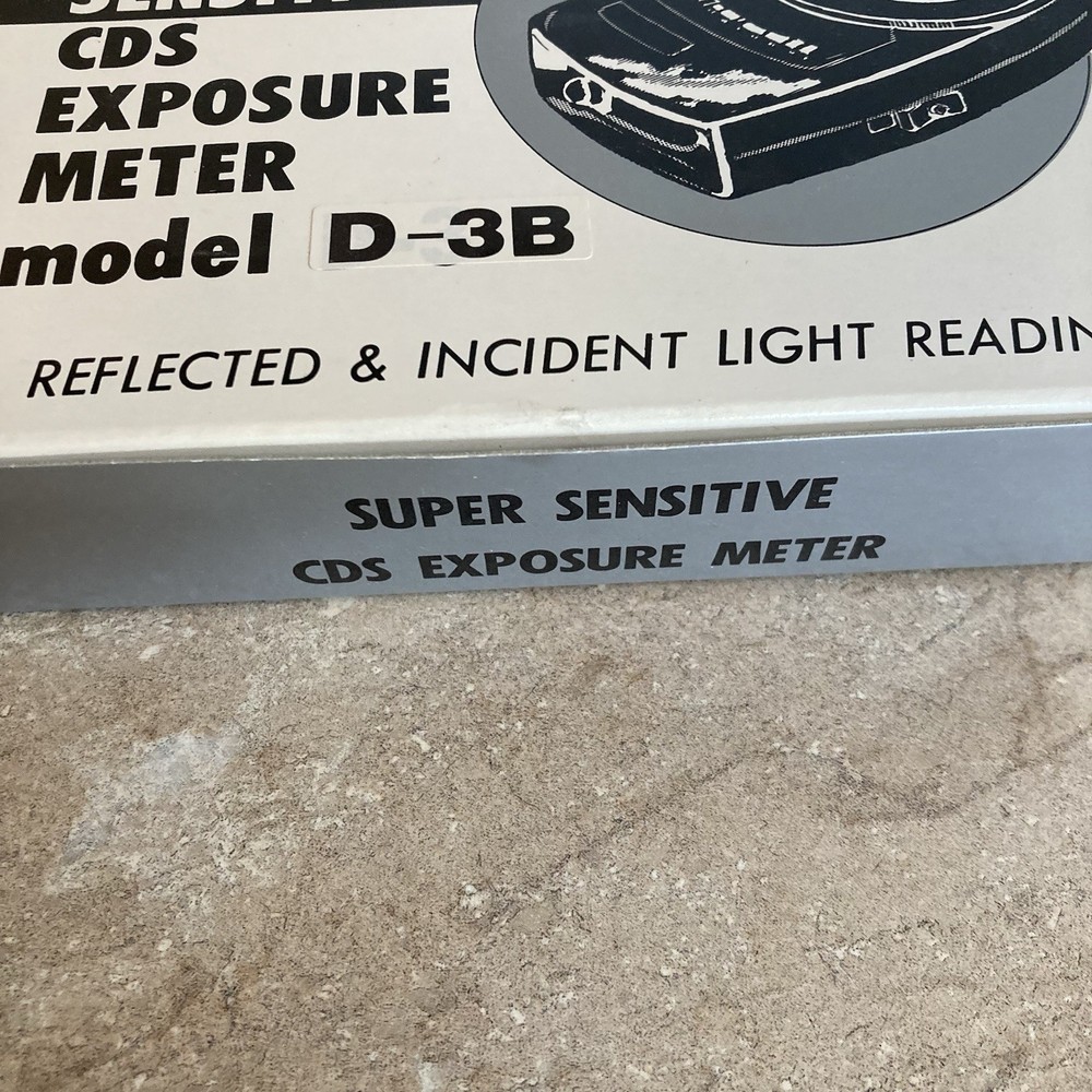 CAPITAL D-3B Incident & Reflected Light Reading CDS Exposure Meter + Case