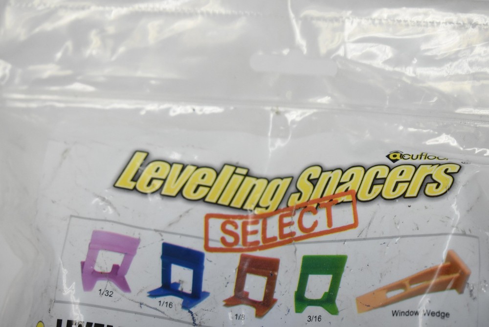 Acufloor Leveling Spacers Select 1/16" Blue Tile Leveler System 100 Piece