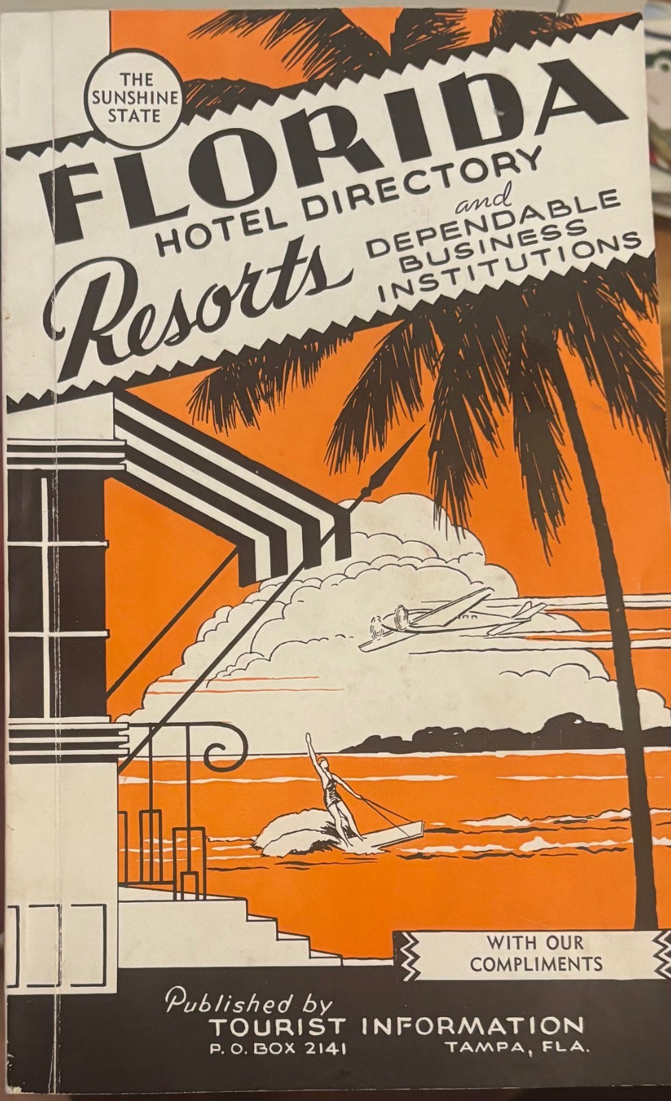Vintage 1940 "Florida Hotel Directory" 80-page Booklet