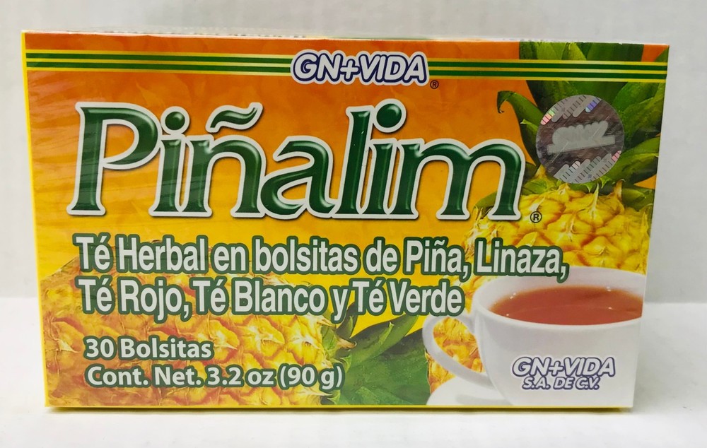 Pinalim Tea/Te De Pinalim, Pineapple, Flax, Green Tea, White Tea (2 boxes)