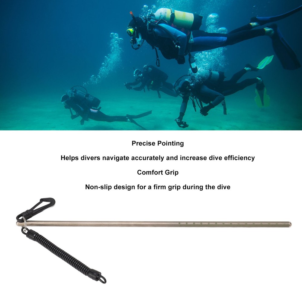 Diving Stick Pointer Titanium Alloy Lightweight For Underwater Exploration DHPR