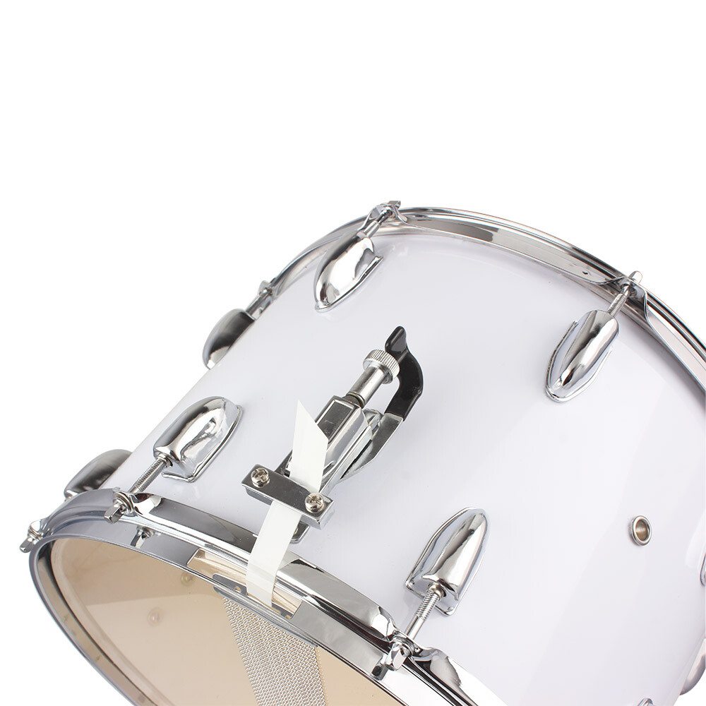 14 x10inches Marching Drum Drumsticks Key Strap White