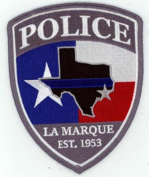 TEXAS TX LA MARQUE POLICE THIN BLUE LINE NICE SHOULDER PATCH SHERIFF