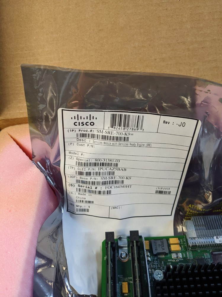 Genuine Cisco SM-SRE-700-K9 Services Ready Engine - NEW!