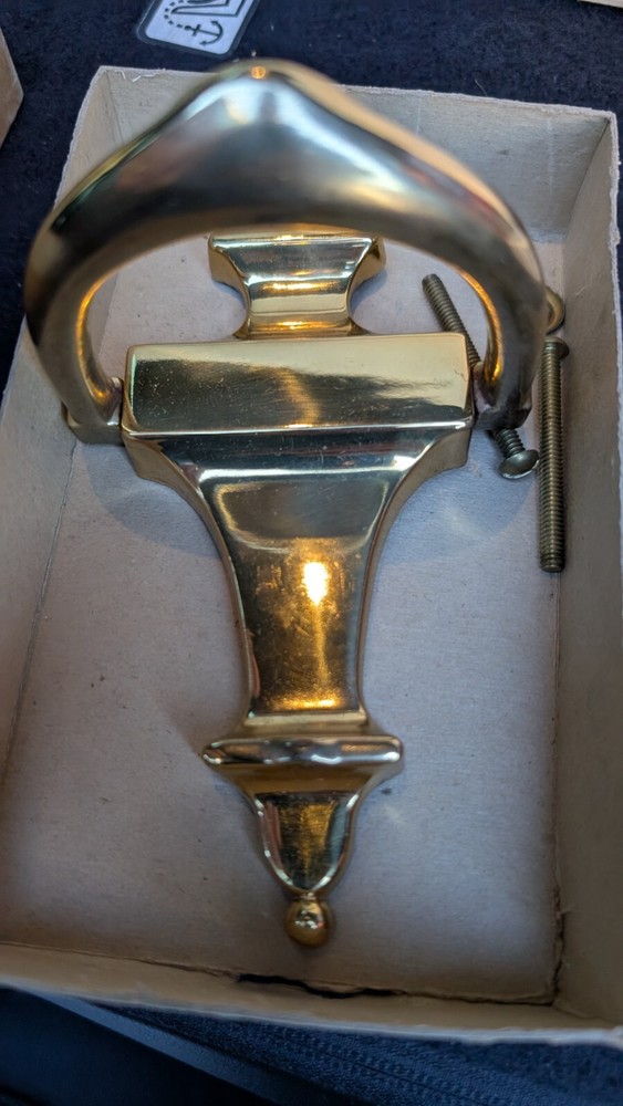 Rembrandt Hardware #610 Solid Brass Door Knocker NOS