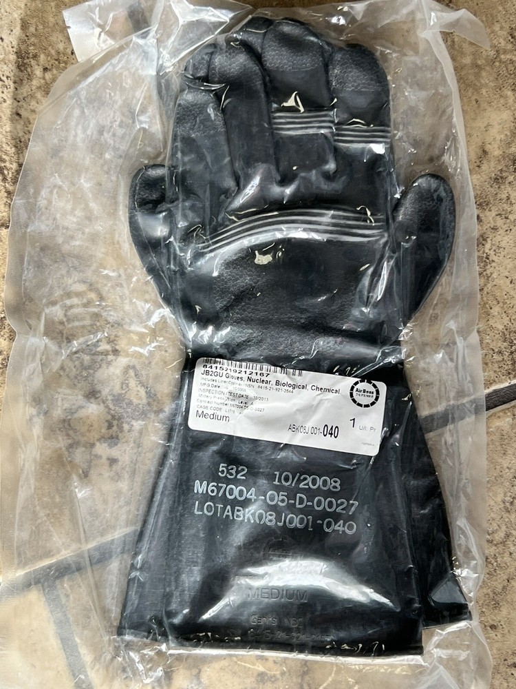 Cbrn Chemical Gloves Medium