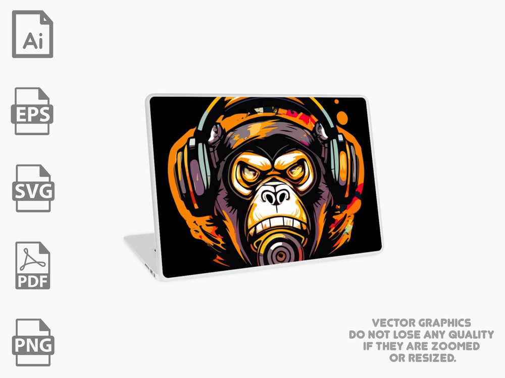 Angry Monkey Vector | Monkey vector | Monkey svg | Monkey design | Beast design