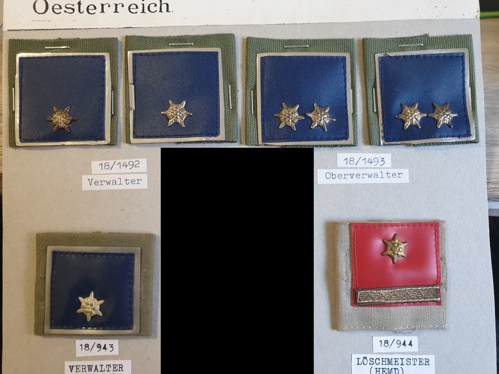 Austria Austria Fire Brigade Fire Engine Chief Administrator Mirror Uniform