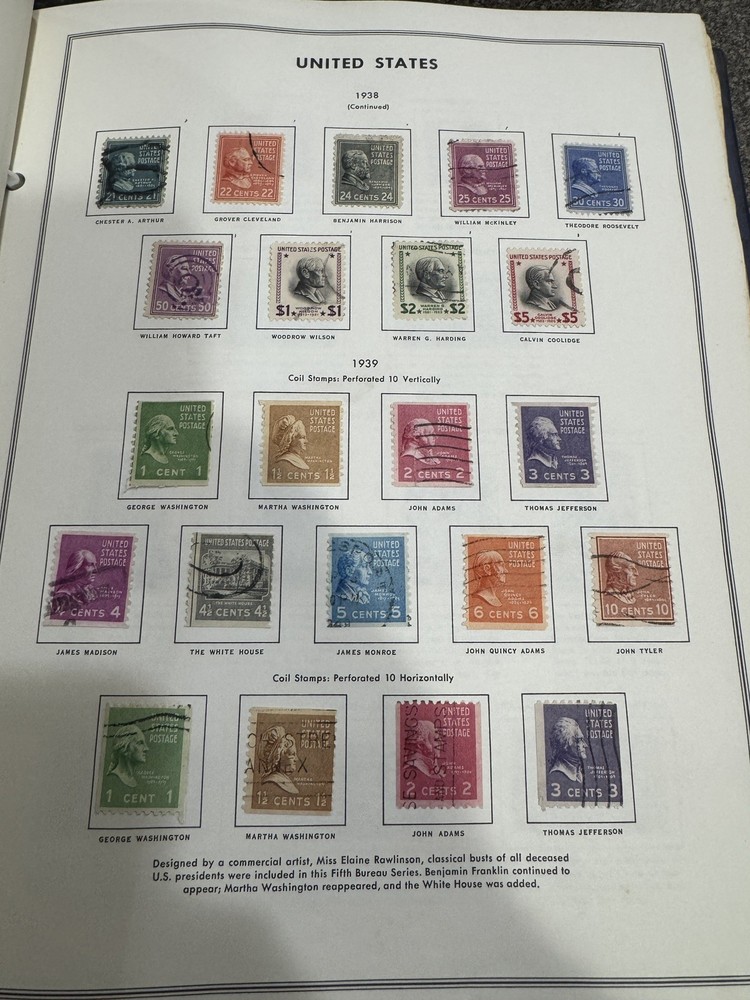 US Liberty Stamp Album 1978 H.E. Harris - Mix of Used/Unused Stamps