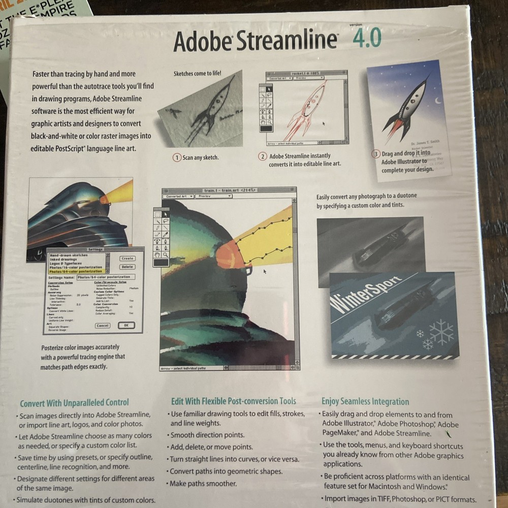 ADOBE STREAMLINE 4.0 FOR MAC CD & USER GUIDE