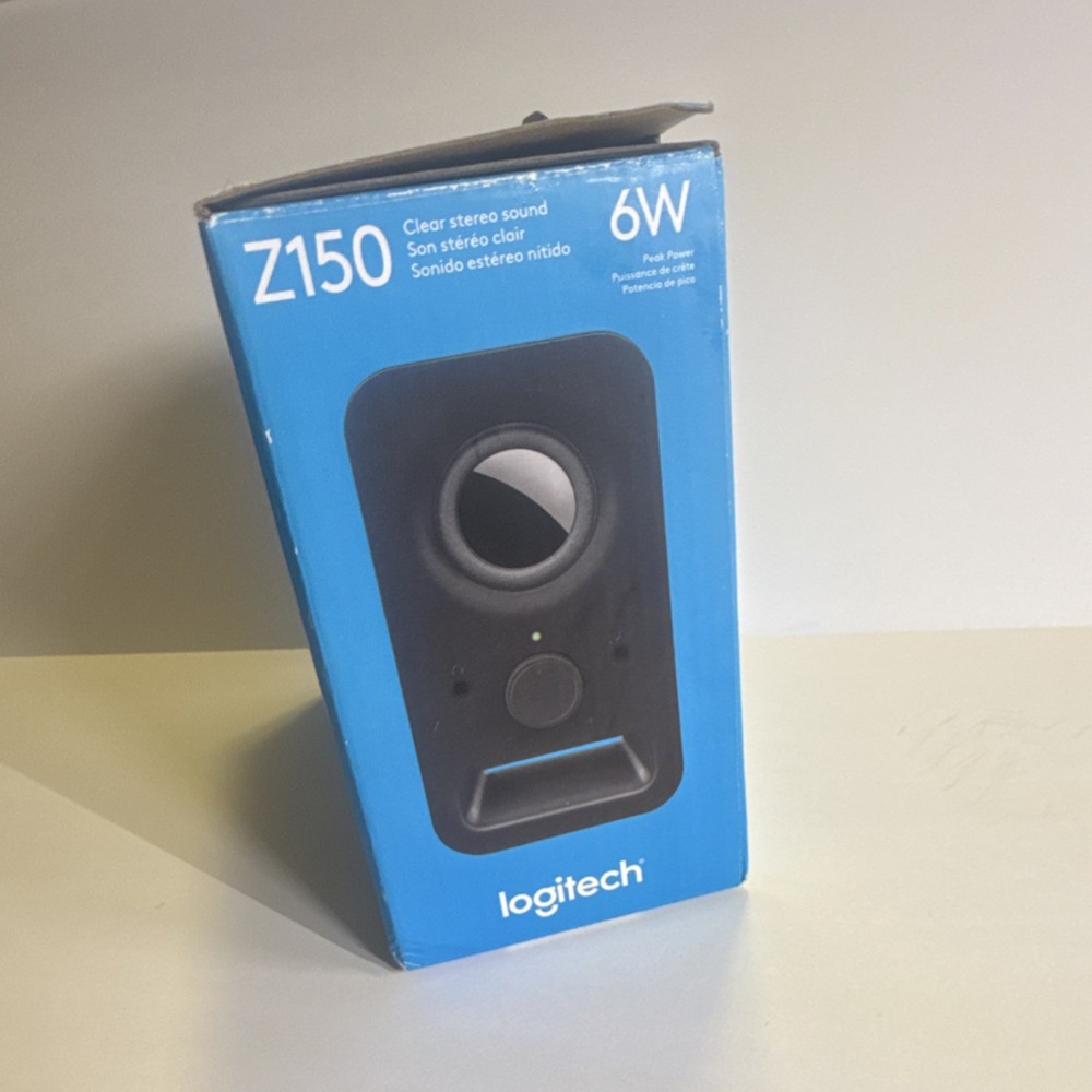 Logitech Z150 2.0 Channel Wired Computer Speakers 6W Black Plastic