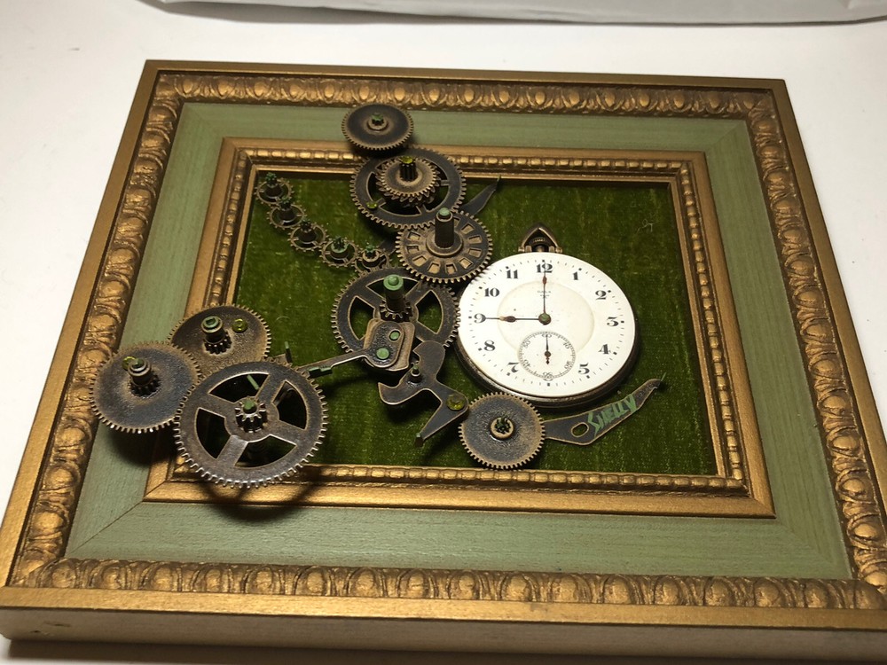 Framed time piece collages