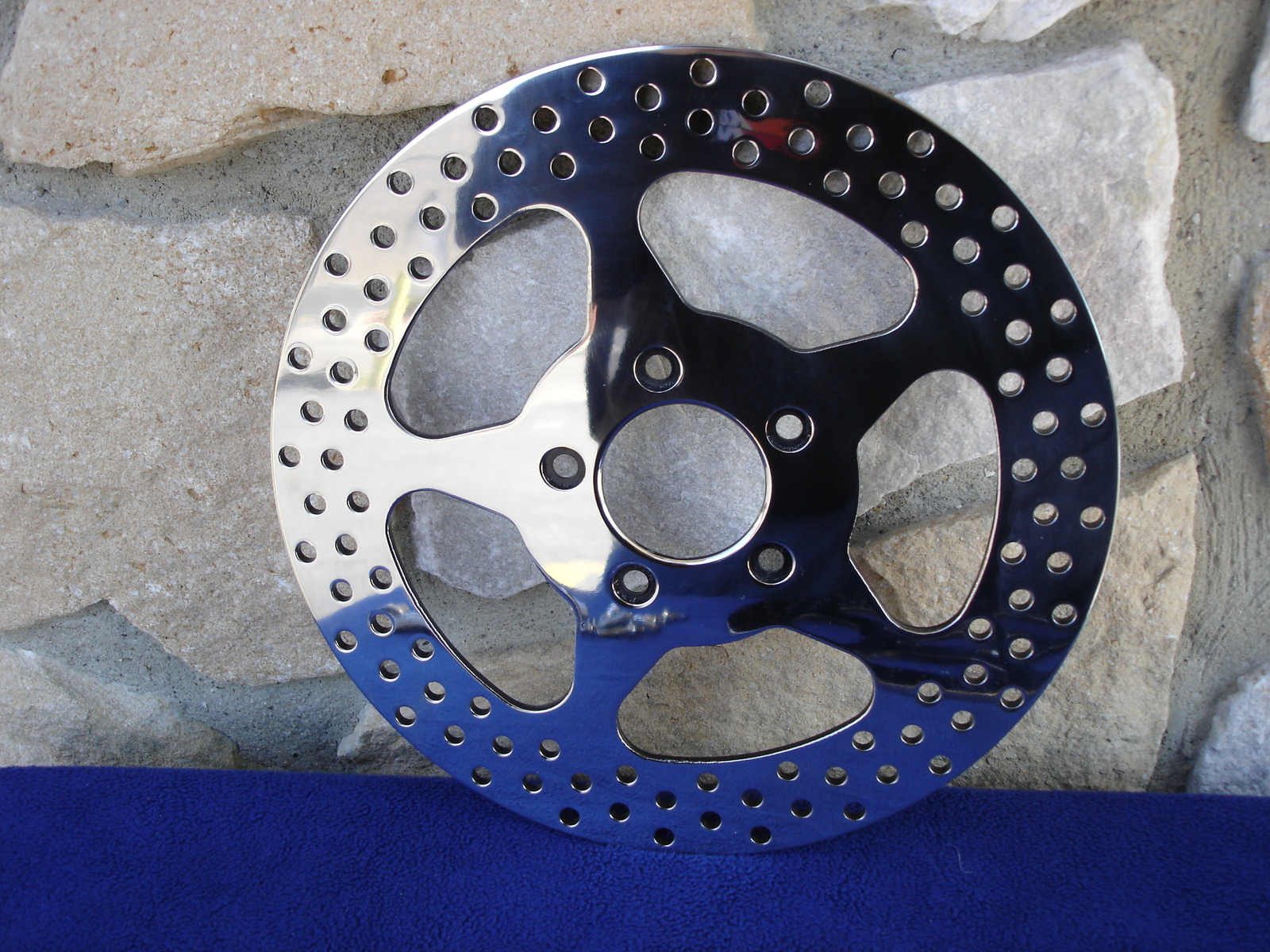 FOR HARLEY 1984-UP 11 1/2" POLISHED STAINLESS STAR BRAKE ROTOR FRONT & REAR