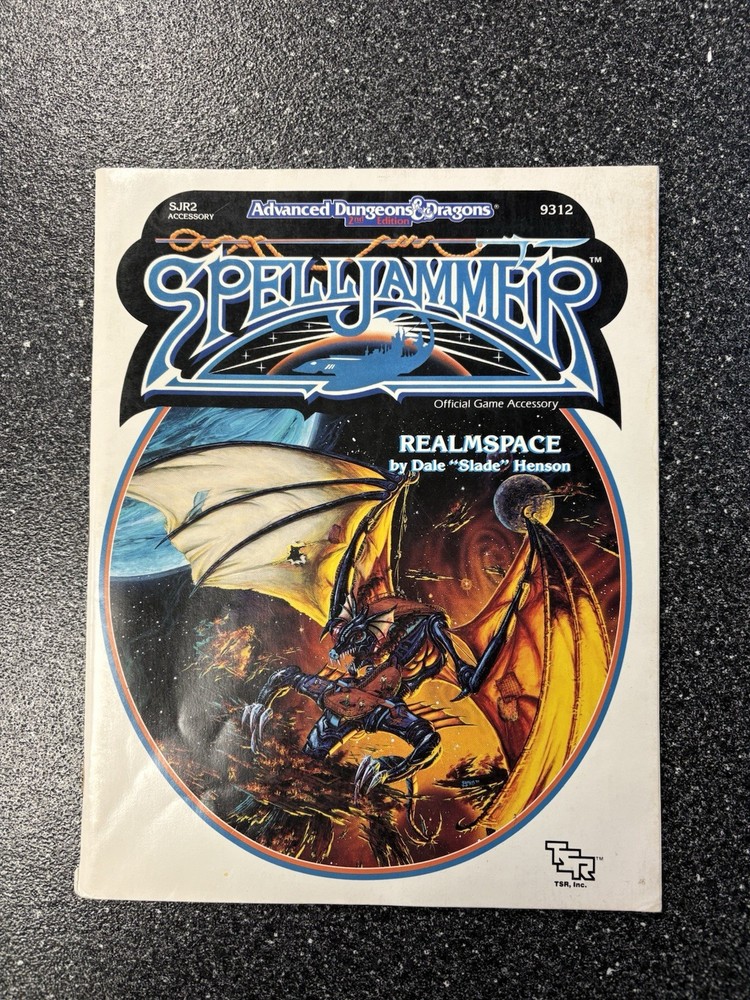 Advanced Dungeons & Dragons 2E Spelljammer Realmspace 1991 TSR 9312 w/ Map