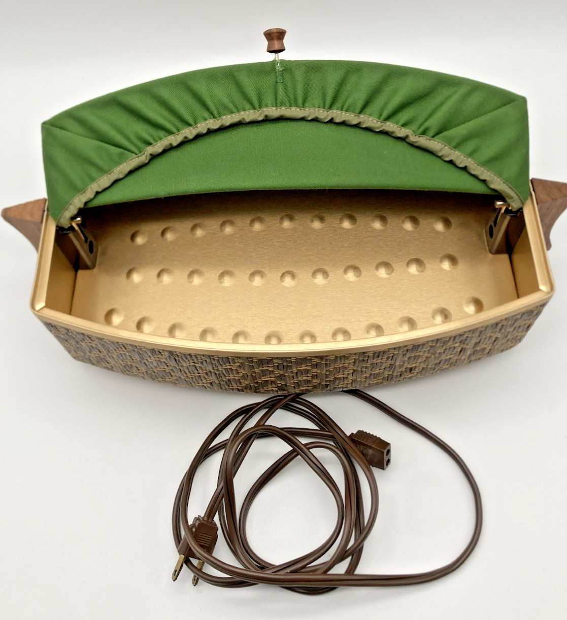 Vintage MCM Wards Signature Electric Bun Bread Server Warmer (Tested Works)