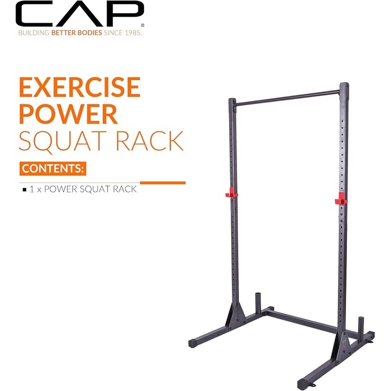 Heavy Duty Power Rack Squat Rack W/ Pull Up Bar & Weight Storage Posts New