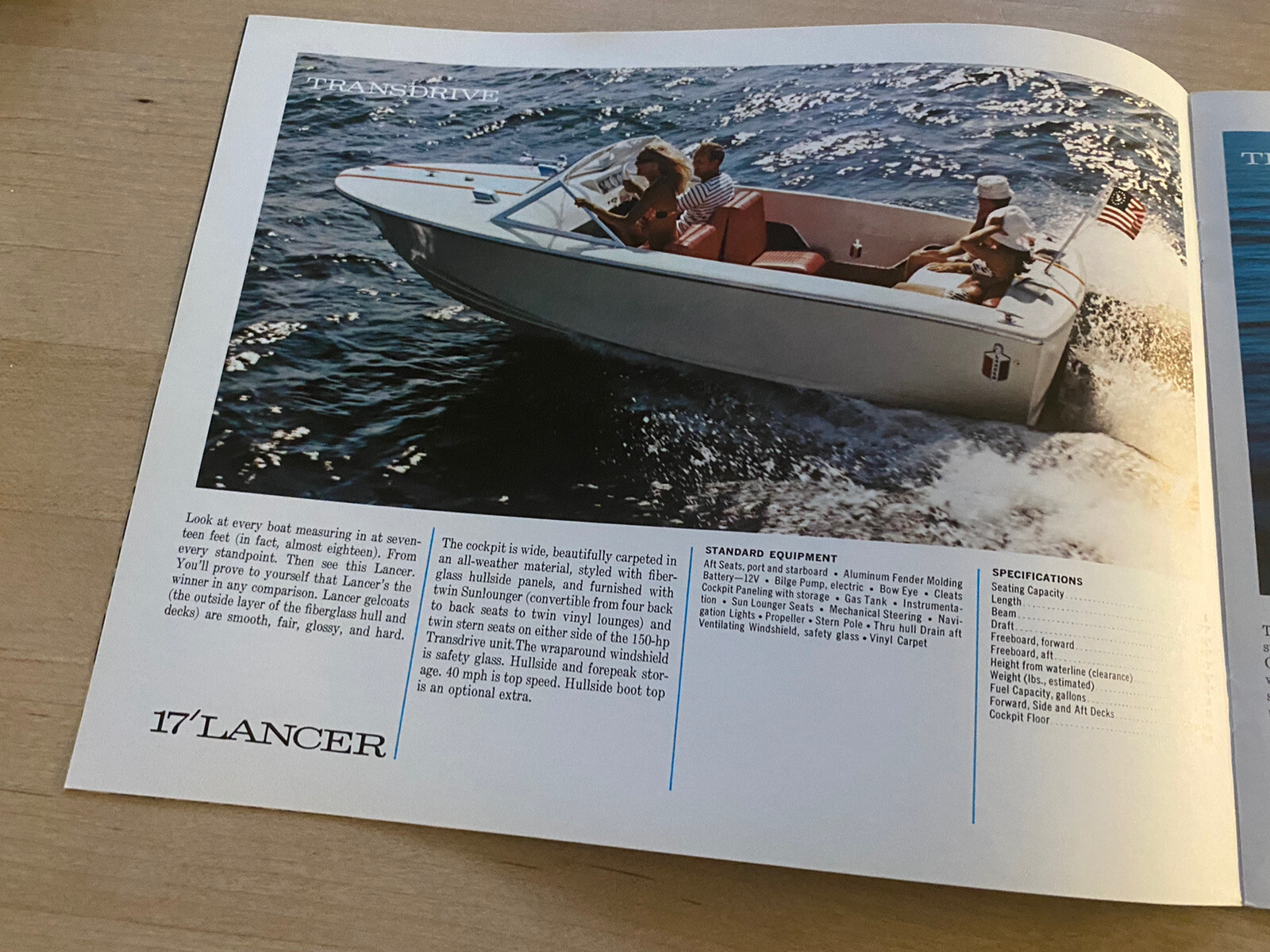 Chris Craft 1969 Sport Performance Boat Brochure / Catalog (Lancer / XK)