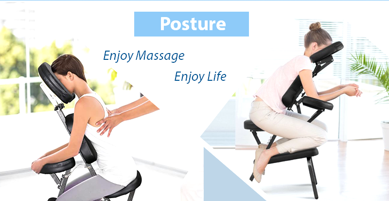 Massage Chair Portable Tattoo Chair Folding Height Adjustable 2 Inch Thick