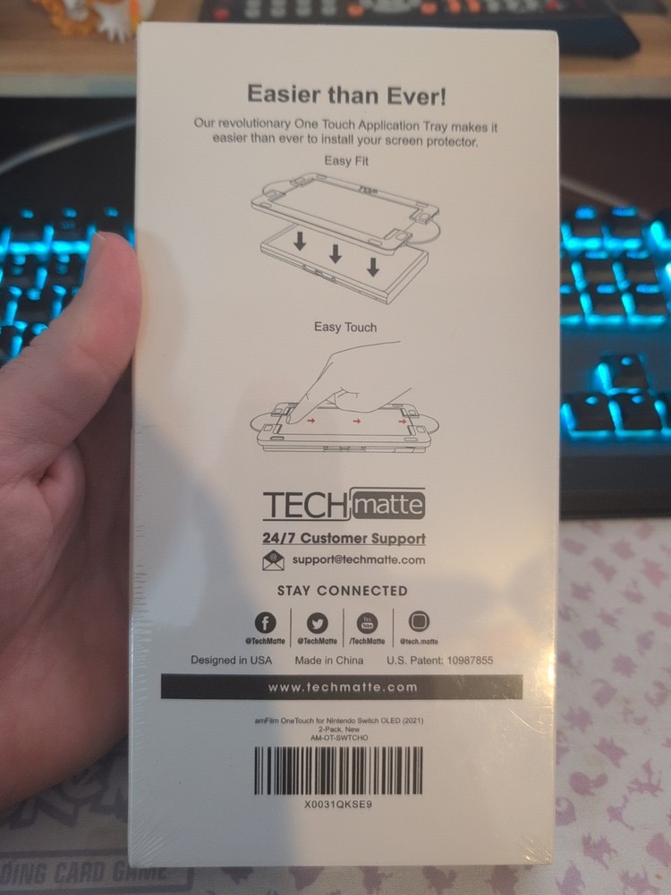 amFilm Screen Protector For Nintendo Switch OLED (2021)