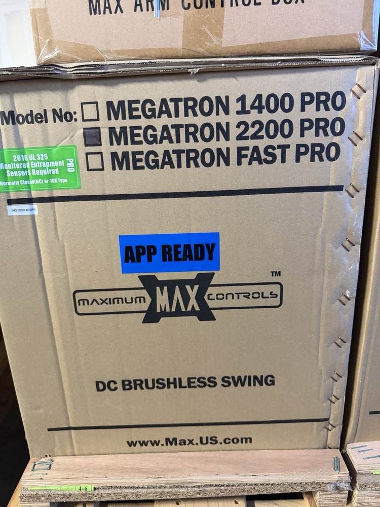 Maximum controls Megatron 2200 Pro swing Gate Operator