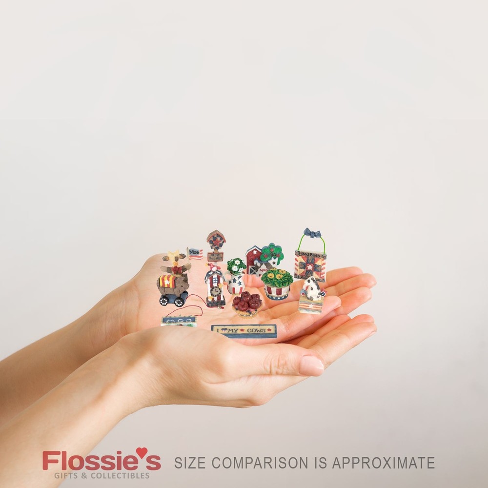 Mary's Moo Moos Ameri-Cow 12pc Mini Figurines Accessory Pack 634700 Patriotic