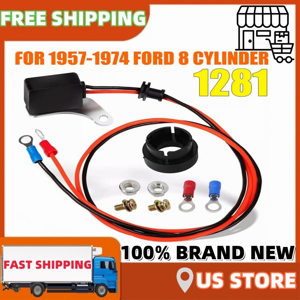 ⬇For Ford V8 Pertronix 1281 Ignition Points-to-Electronic Conversion Kit Ignitor