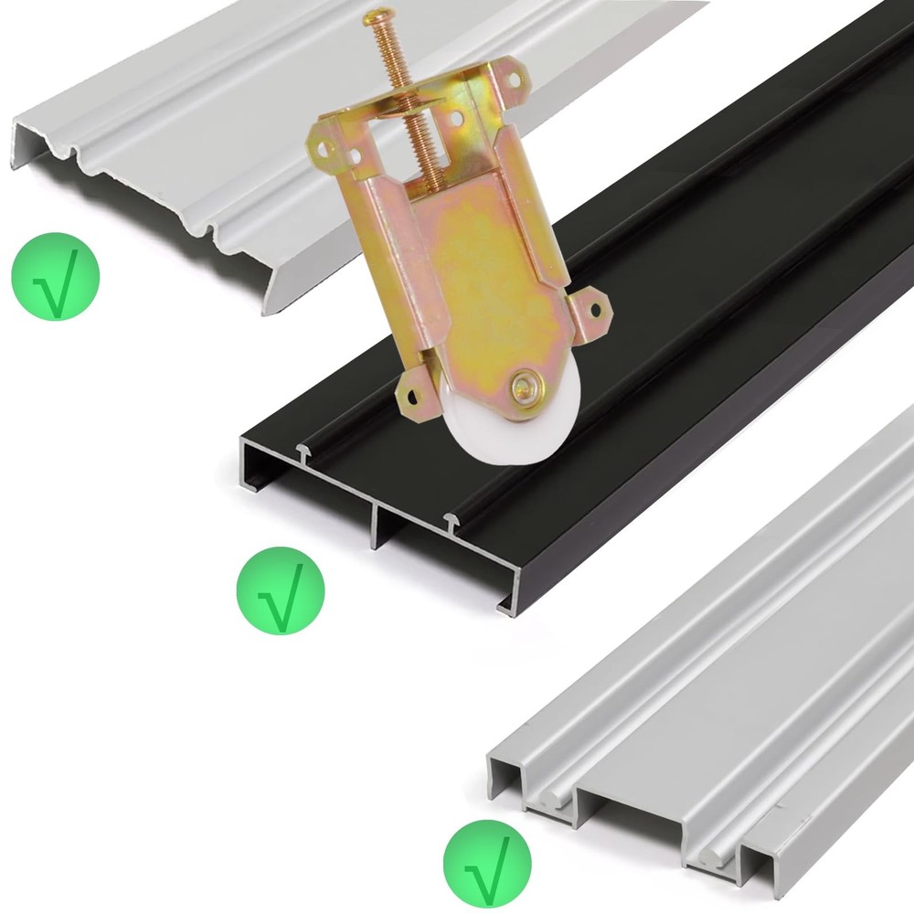Sliding Mirror Closet Door Rollers Replacement Hardware Fits Contractors Part