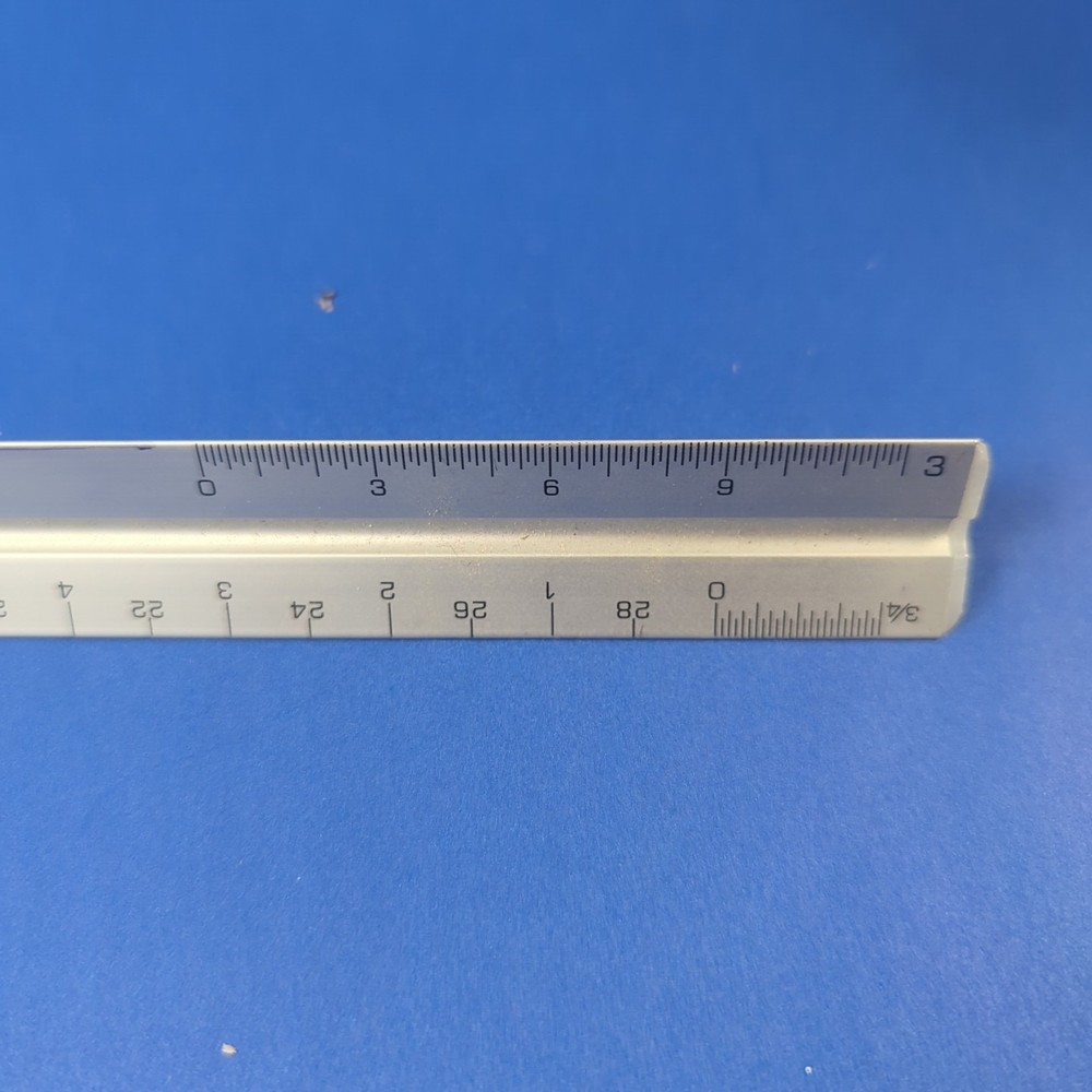 Arteza 12" Triangular Drafting Architects Scale aluminum