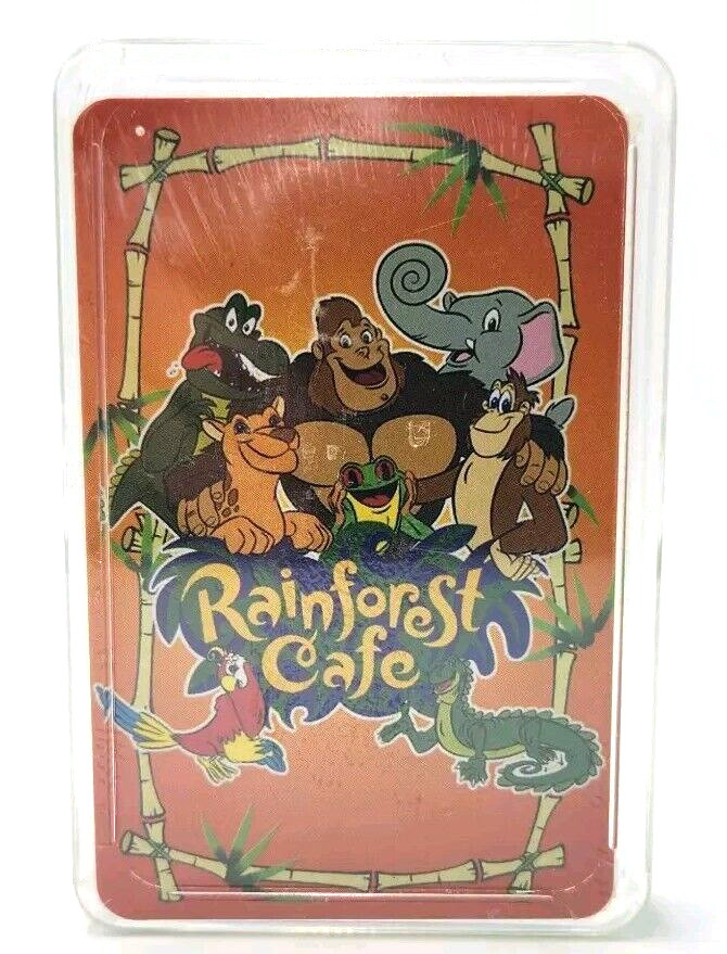 Rainforest Cafe Playing Cards SEALED Poker size