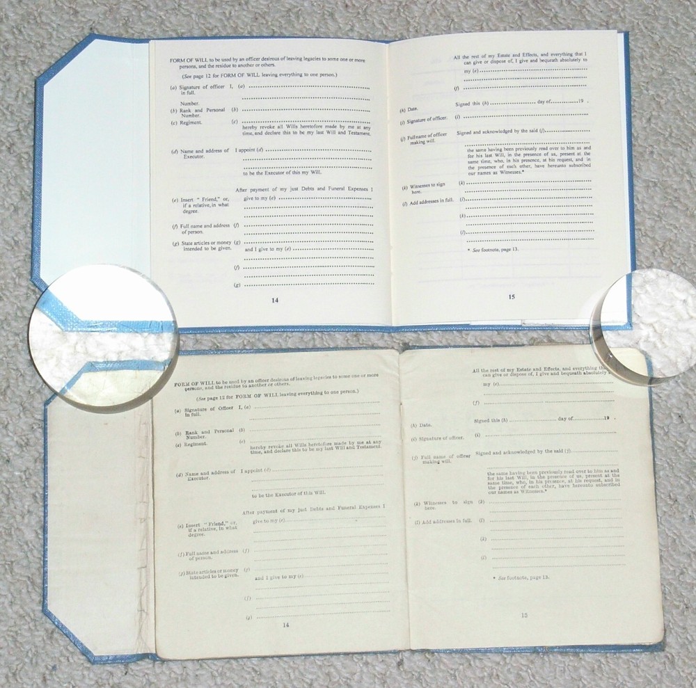 Reproduction ~ 1941/42 ~ AB439 ~ Officer's Record Of Service