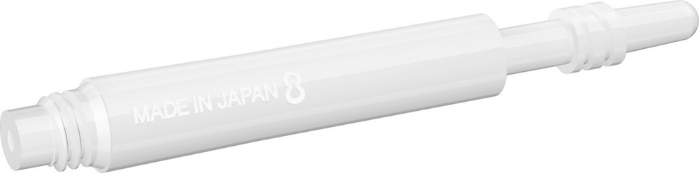 Target 8 Flight Spinning Shaft Intermediate + White (29.5mm)