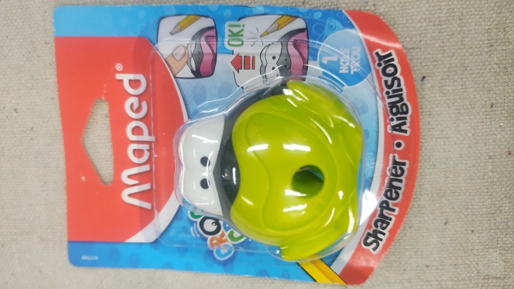Maped Pencil Sharpener Croc Croc Lot (3) Different Colors