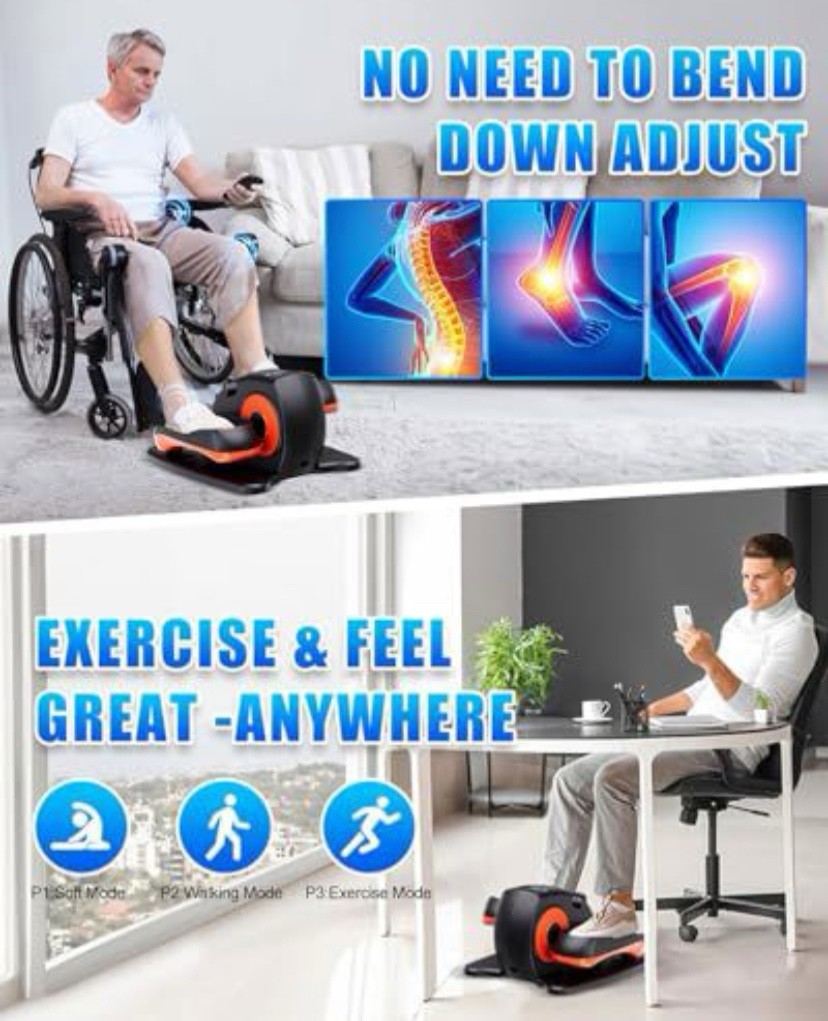 Under Desk Elliptical Machine, Ellipse Leg Exerciser as Seen on Tv for Seniors A
