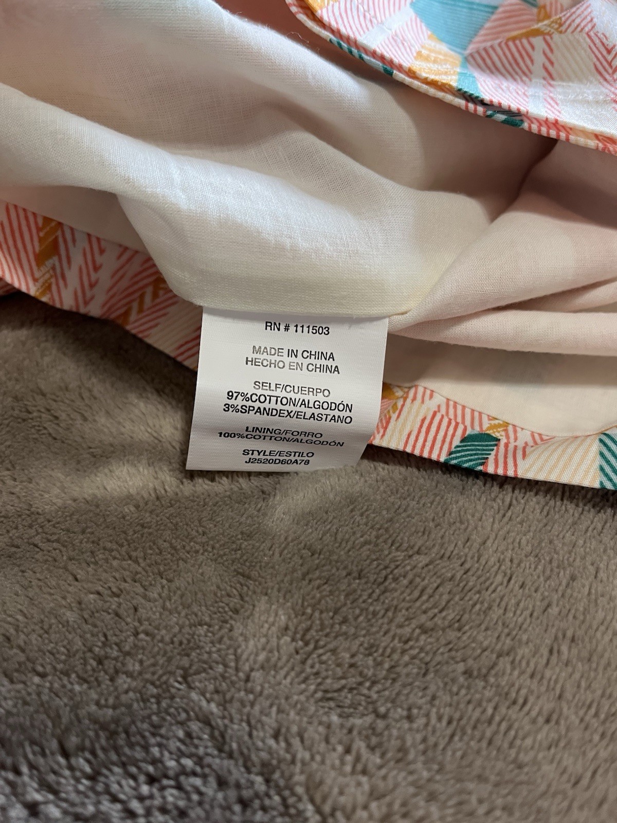 JUNE & HUDSON Boho Unique Fit & Flare Colorful Geo Skirt Sz Small EUC