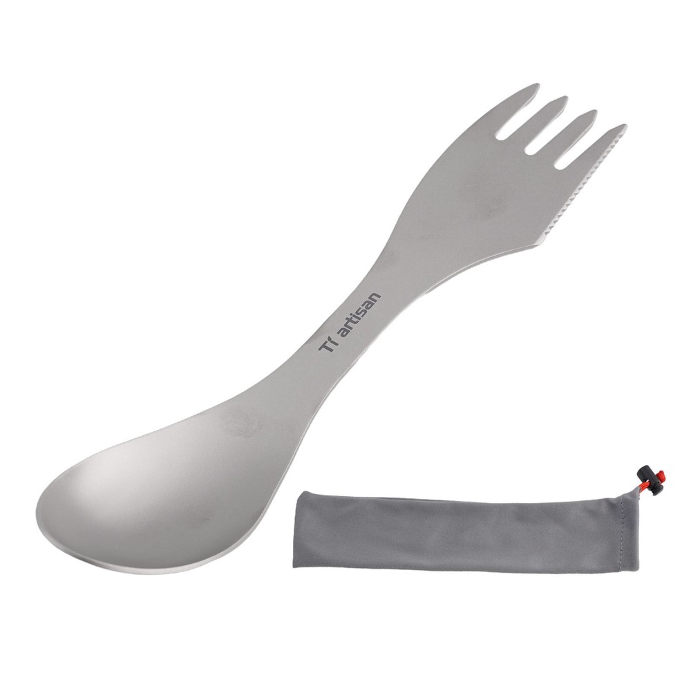 Versatile Spork Camping Practical Spoon Tableware Titanium Ultralight Utensils
