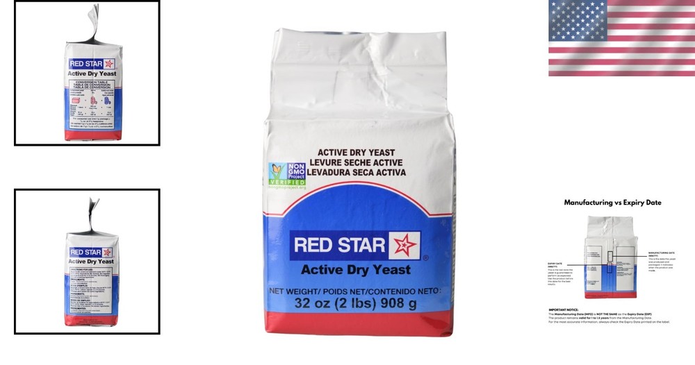 2 Pound Active Dry Yeast, Ideal for Consistent Baking Results - Friendly