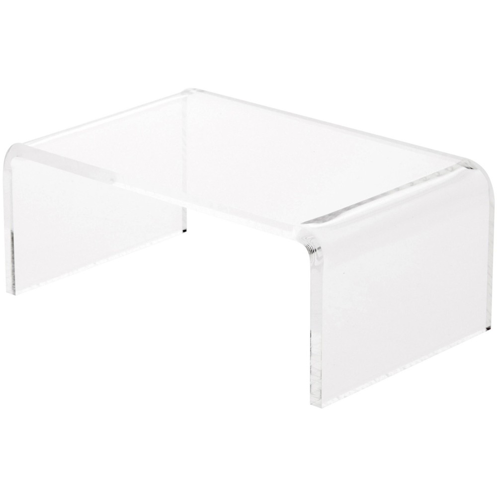 Plymor Clear Acrylic Rectangular Display Riser, 2" H x 5" W x 3" D (1/8" thick)