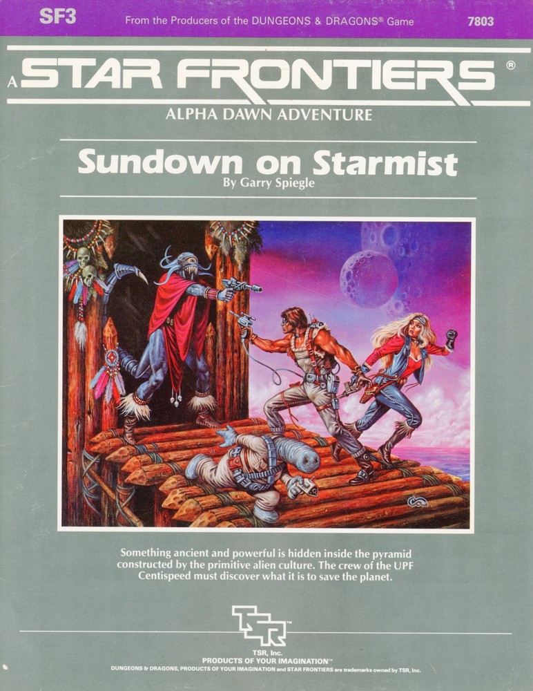 TSR Star Frontiers Sundown on Star Mist Module 7803
