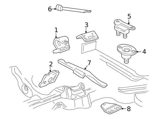 Genuine GM Mount Bracket 15725994