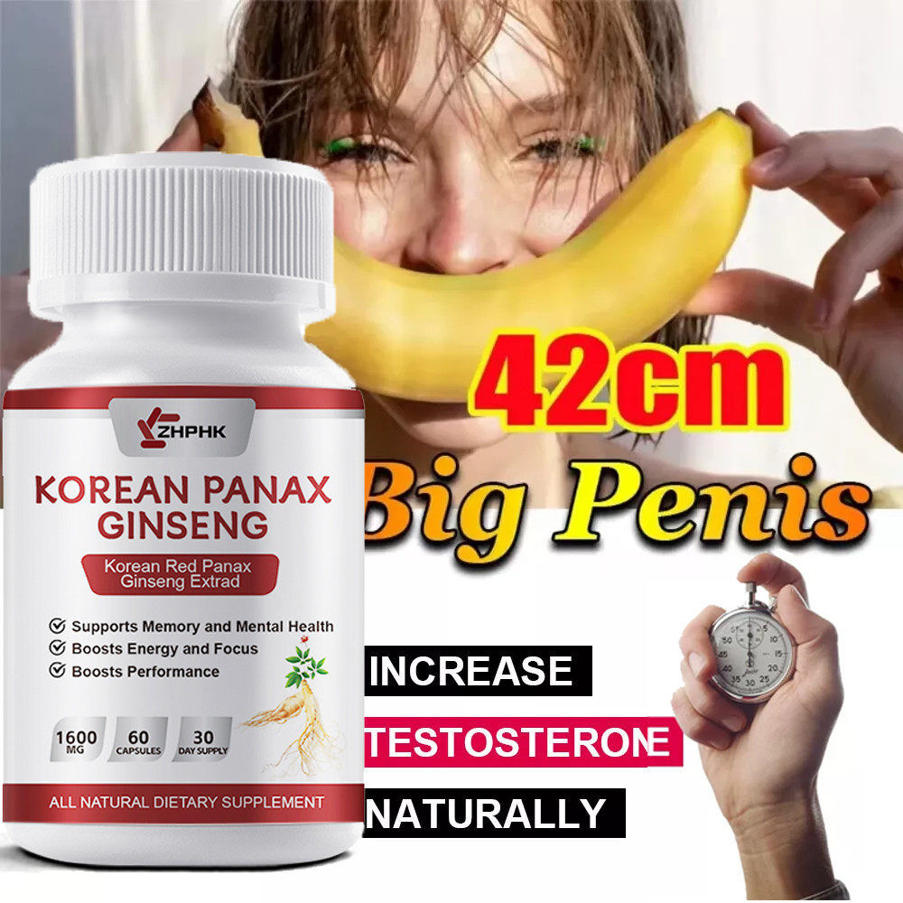 #1 BEST-MALE ENLARGER THICKER LONGER BIGGER GROWTH 4" ENLARGEMENT 60 PILL