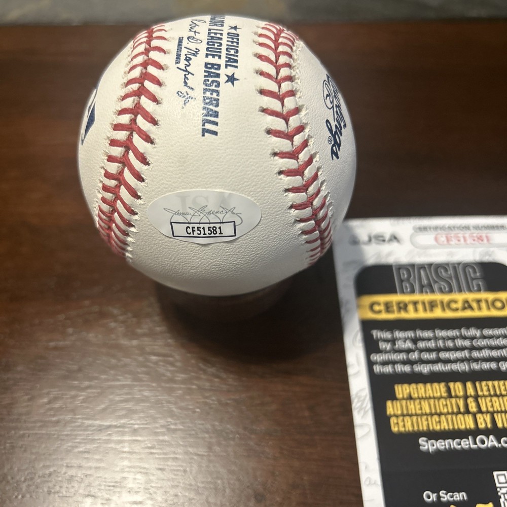 dalton varsho Signed Baseball. JSA