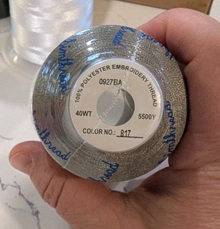 Simthread Embroidery Thread Combination Box, Black, Gray, And White