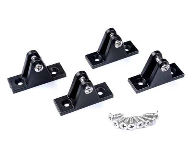 Boat Deck Hinge Nylon Flat Mount 90°, Deck Boat Accessories Fitting Hardware
