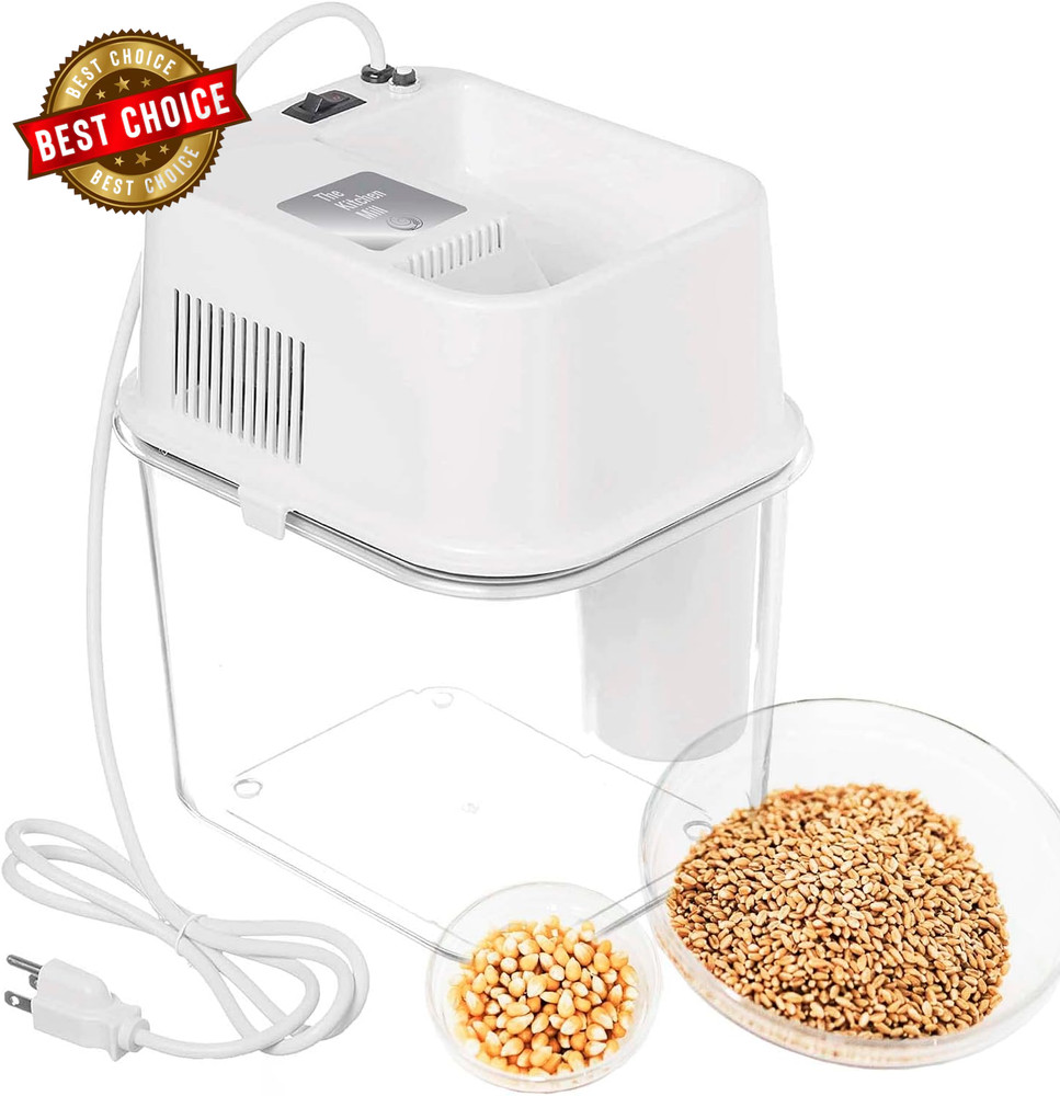 Kitchen Mill - Electric Grain Mill - High Speed Wheat, Corn, Grain Grinder, Flou