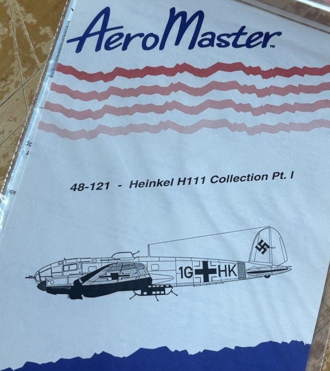 AeroMaster Model Plane Decals 48-121 German Heinkel H-111 1/48 Collection Pt. 1