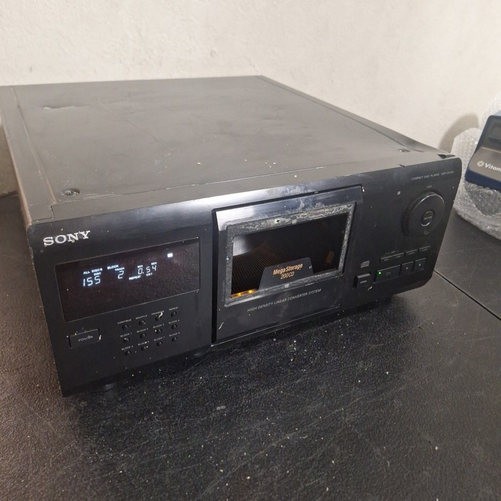 Sony CDP-CX250 Mega Storage Compact Disc 200 CD Changer Player TESTED