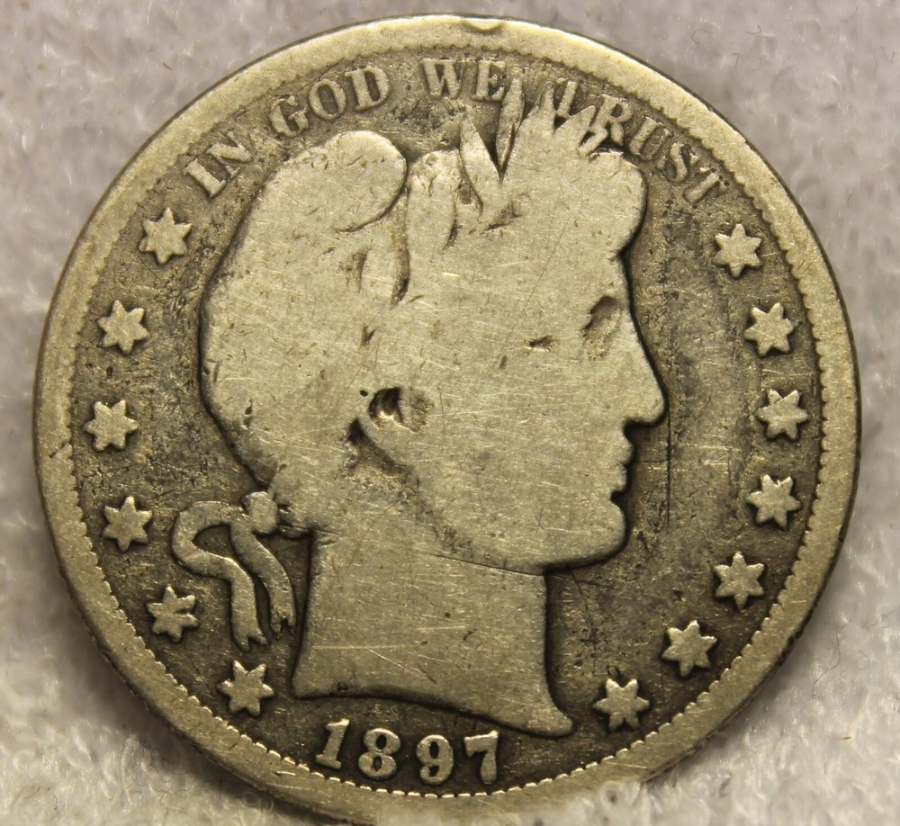 1897S barber half dollar