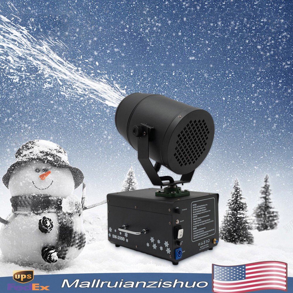 2000w Snow Machine Remote Control Snowflake Spraying Machine Stage Snow Blowing