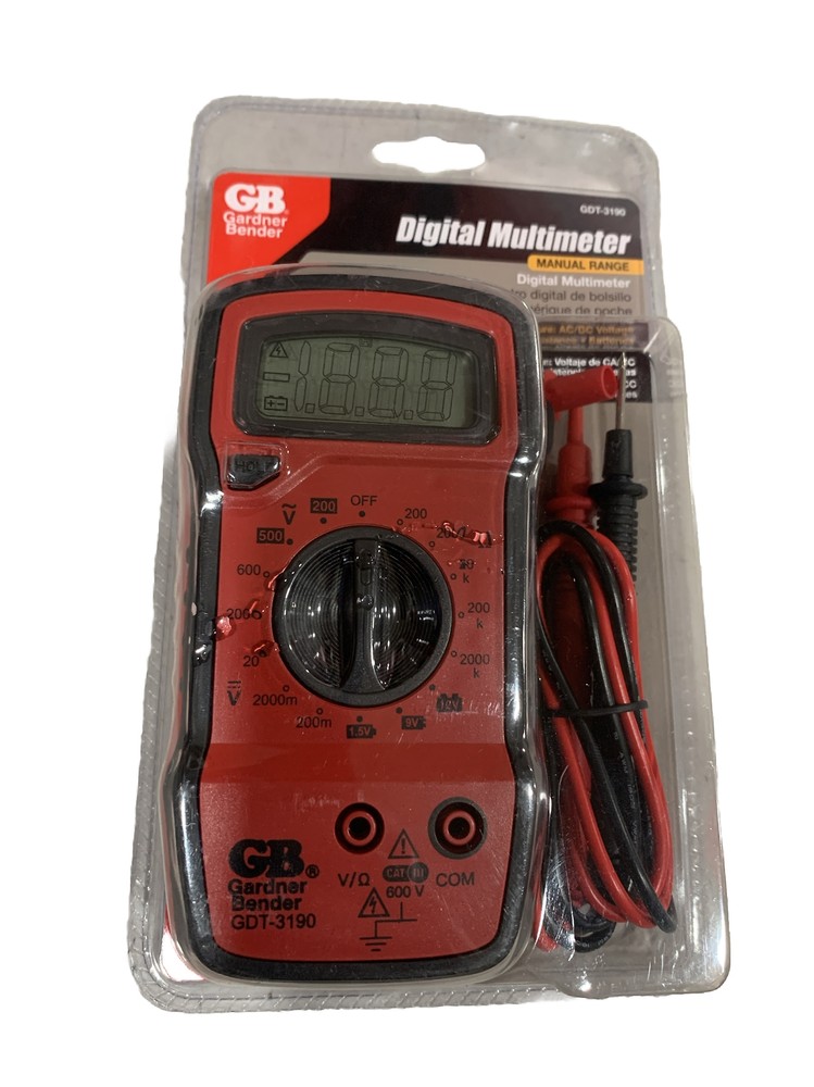 Gardner Bender GDT-3190 Digital Multimeter, 500 Volt